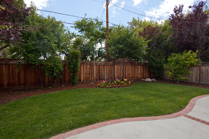 Backyard picture - 3416 Cowper St, Palo Alto 94306