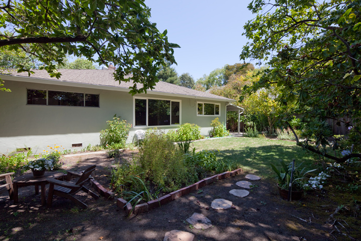 Backyard picture - 3310 Louis Rd, Palo Alto 94303