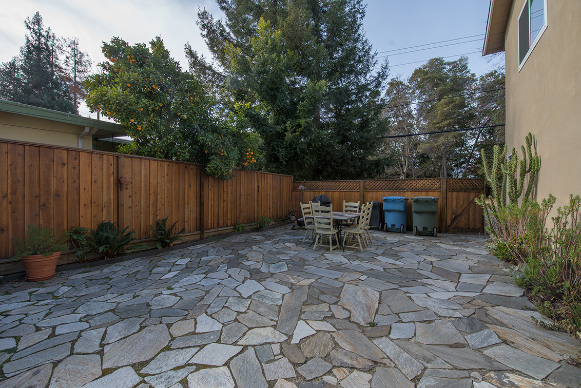 Side Patio picture - 601 Matadero Ave, Palo Alto 94306