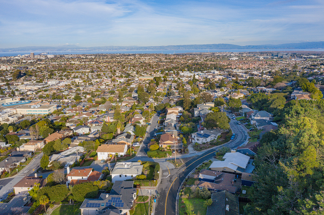Drone (C) Picture - 4001 Hacienda St, San Mateo 94403 Drone (C) picture - 4001 Hacienda St, San Mateo 94403